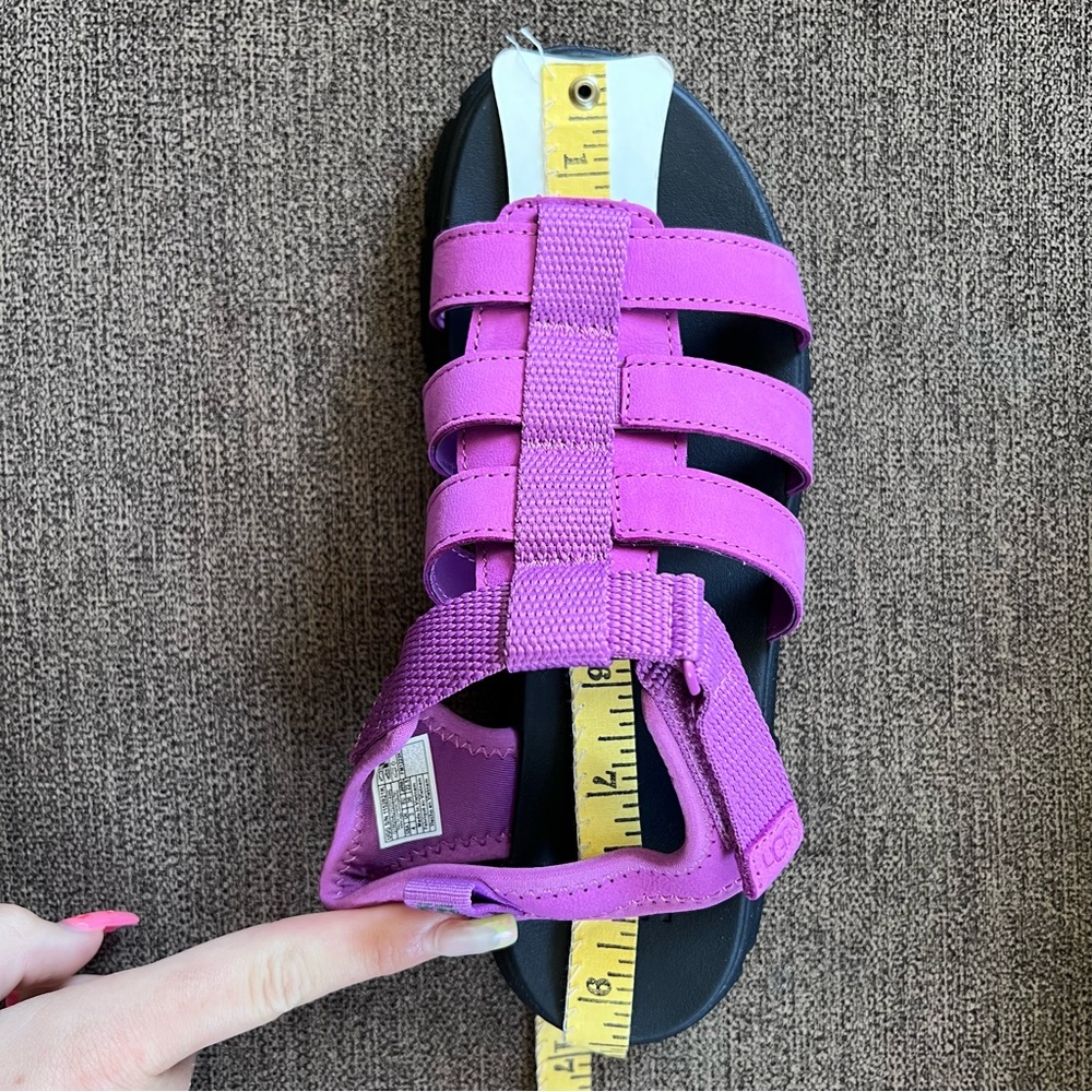 New UGG Ashton Multistrap Chunky Sandals Girls Size 4 (Youth) in Pink - Picture 14 of 14